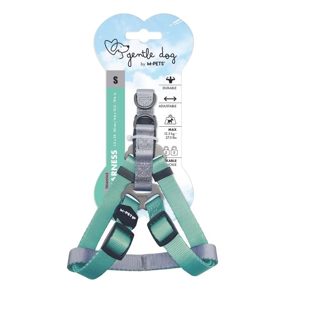 M-Pets Gentle Triangle Dog Harness Green Small