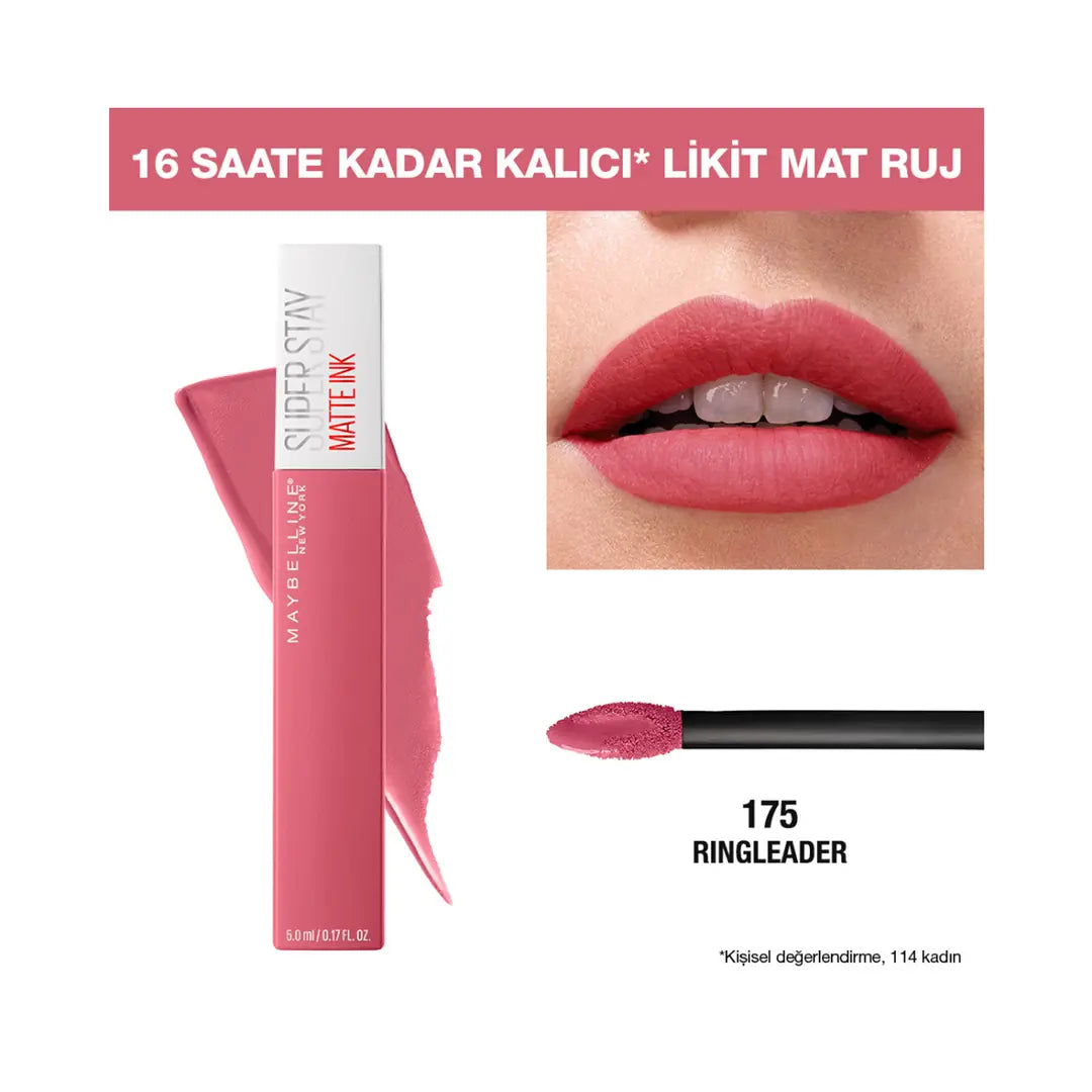 Maybelline Super Stay Matte Ink Liquid Lipstick 175 Ringleader 5ml