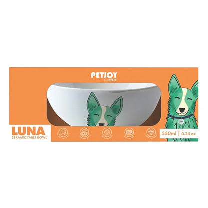 Gamelle en céramique pour animaux M-Pets Luna avec motifs élégants 550 ml