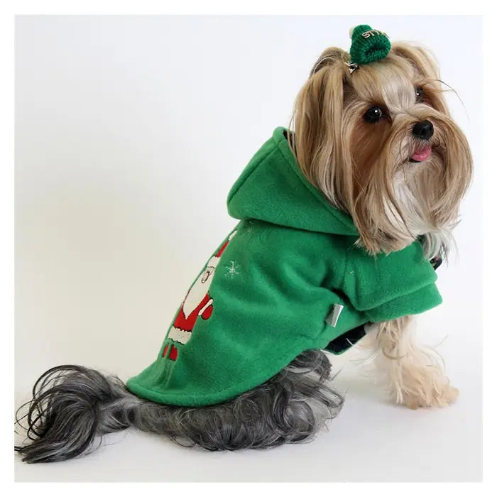 Chaqueta bordada de Papá Noel para mascotas Max Design XL