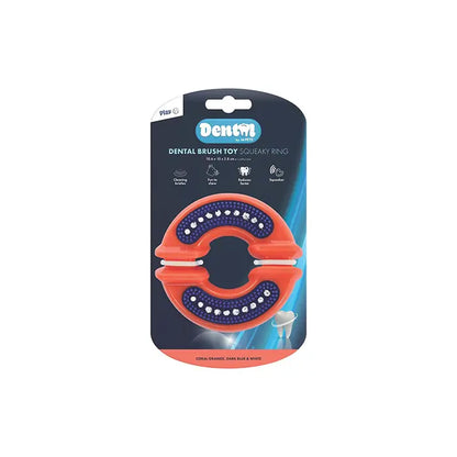 Jouet pour chien anneau couineur dentaire M-Pets avec texture brosse à dents