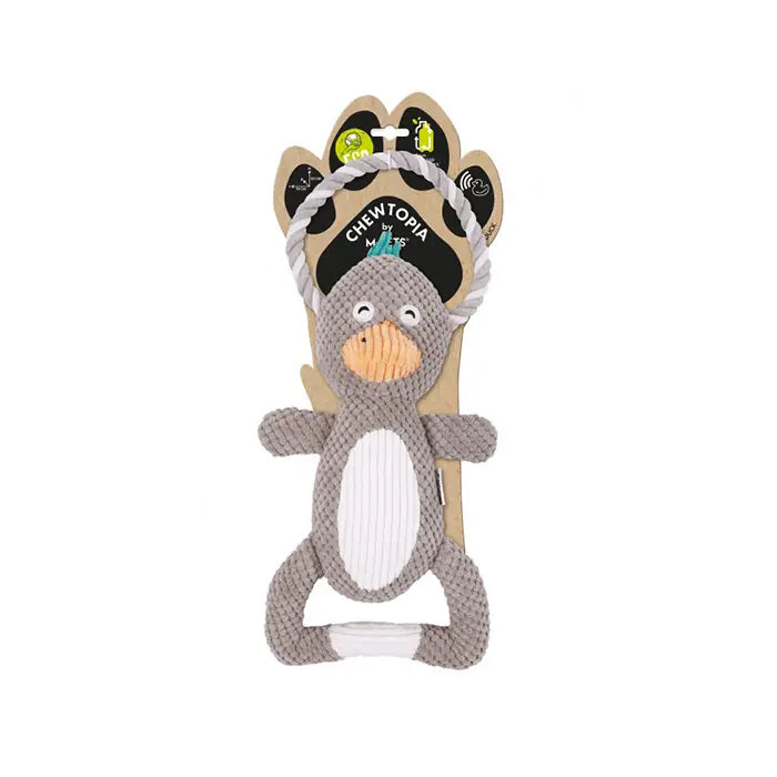M-Pets Eco Chewtopia Duck Shaped Dog Toy for Play