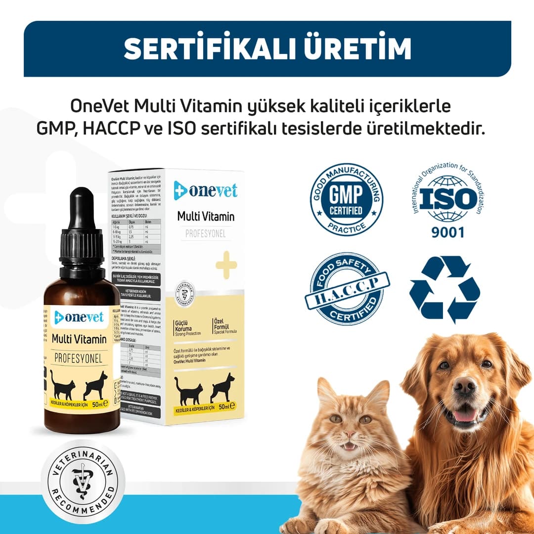 Onevet Multi Vitamin Immune & Growth Support Drops for Pets 30ml