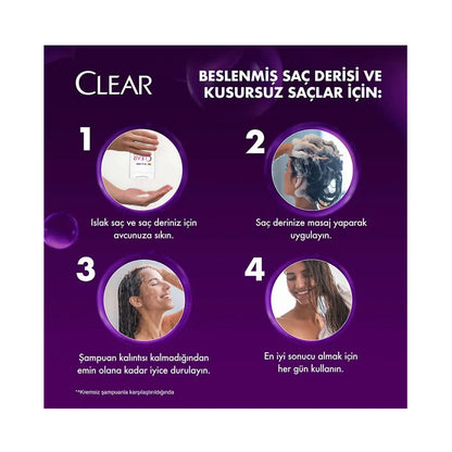 Shampooing antipelliculaire Clear Women Soin Complet 350 ml