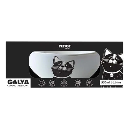 Comedero de cerámica para mascotas M-Pets Galya con figuras de animales 550 ml