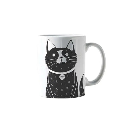 Mug M-Pets Petjoy Moonpie Noir & Blanc 350 ml