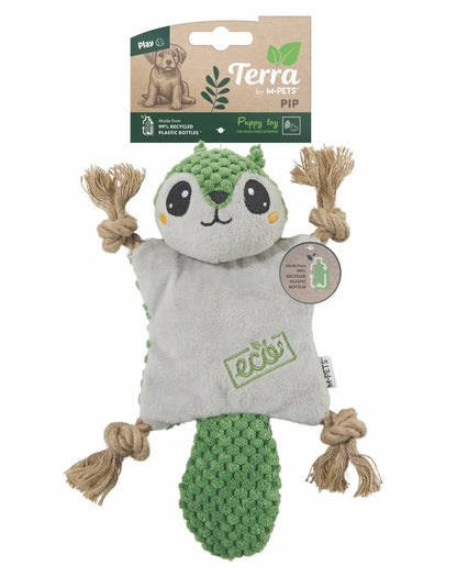 Juguete de peluche M-Pets Terra Eco Pip para cachorros, ideal para la hora de jugar