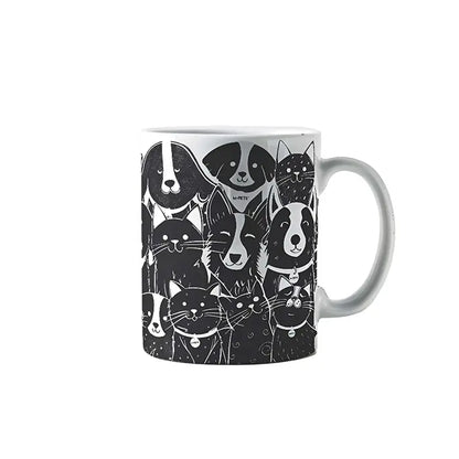 Mug M-Pets Petjoy Petfamily motif animaux multicolore 350 ml