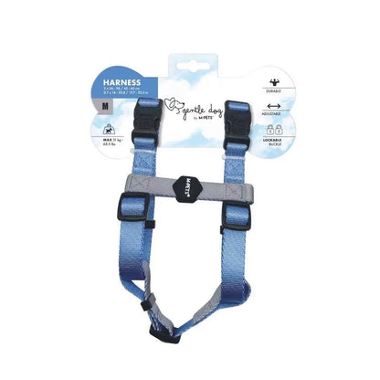 Harnais pour chien M-Pets Gentle Blue pour une marche confortable, taille moyenne