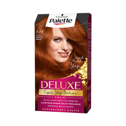 Palette Deluxe 7-77 Intense Copper Hair Dye - Achieve Vibrant Copper Hair Color