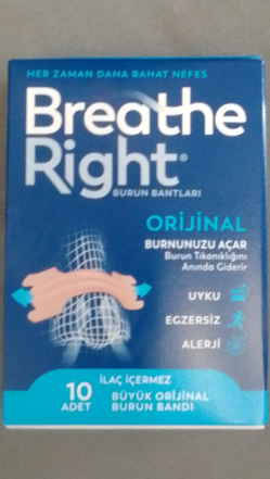 Bandelette nasale Breathe Right, grande taille