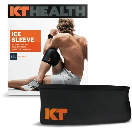 KT Health Recovery+ Knee and Elbow Ice Sleeve - L/XL - Black Card Sleeves Pasteur Pharmacy