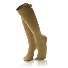 (medium, Wheat) - Dr. Comfort Women's Micro-nylon Casual Knee High Trouser Socks Pasteur Pharmacy