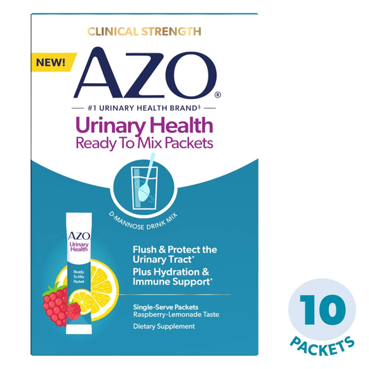 AZO Urinary Health® Drink Mix – Raspberry Lemonade (10 Count) Vitamins & Supplements Pasteur Pharmacy