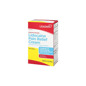 Leader Maximum Strength Lidocaine Pain Relief Cream 4% Health Care Pasteur Pharmacy