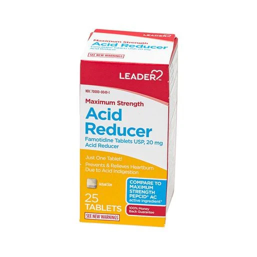 Leader Maximum Strength Acid Reducer (Famotidine 20 mg) Health Care Pasteur Pharmacy