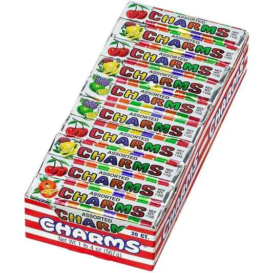 Charms Squares Assorted Fruit Flavors 20 ct Candy Pasteur Pharmacy