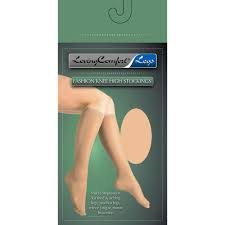 Loving Comfort® Anti-Embolism Knee Highs – 15-20 mmHg (Small, Beige) lingerie Pasteur Pharmacy