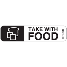 Medical Auxiliary Labels – "TAKE WITH FOOD" (10 ct) Labels & Tags Pasteur Pharmacy