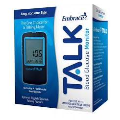 Embrace® TALK Blue Glucose Monitoring Pro Pack Biometric Monitors Pasteur Pharmacy