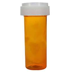 60 Dram Amber Vials with Reversible Caps – 90 Count Medical Pasteur Pharmacy