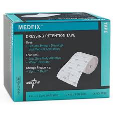 Medline MedFix™ Retention Tape – 4 in 11 yd (Latex-Free) First Aid Pasteur Pharmacy