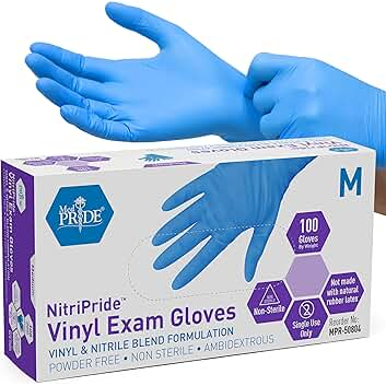 Leader™ Powder-Free Vinyl Exam Gloves – Medium (100 ct) Gloves & Mittens Pasteur Pharmacy