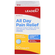 Leader™ All Day Pain Relief – Naproxen Sodium 220 mg (90 Caplets) Health Care Pasteur Pharmacy