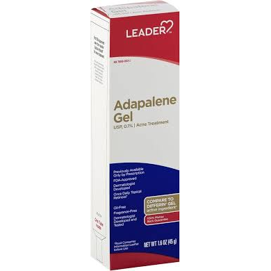 Leader™ Adapalene Gel 0.1% – Once-Daily Acne Treatment (15g) Skin Care Pasteur Pharmacy