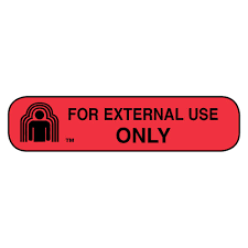 "FOR EXTERNAL USE ONLY" Safety Label / Warning Antiseptics & Cleaning Supplies Pasteur Pharmacy