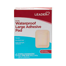 LDR Waterproof Adhesive Pads – Sterile Wound Protection (3" x 4", 6 Count) First Aid Pasteur Pharmacy