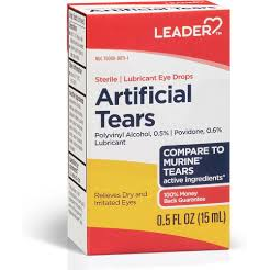 Leader™ Lubricant Eye Drops – 0.5% Carboxymethylcellulose Sodium (2 x 15 mL) Vision Care Pasteur Pharmacy
