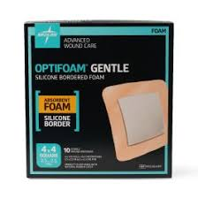 Optifoam® Gentle DS Silicone Foam Dressing – 4" x 4" (10 Count) First Aid Pasteur Pharmacy