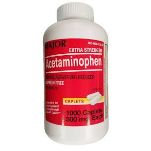 Major Acetaminophen Extra Strength 500 mg – Pain Reliever & Fever Reducer Health Care Pasteur Pharmacy