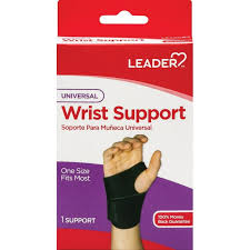 Leader™ Universal Wrist Support - Black, One Size Fits Most (1 ct.) Supports & Braces Pasteur Pharmacy