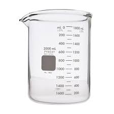 PYREX® 2000 mL Heavy Wall Glass Beaker Science & Laboratory Pasteur Pharmacy
