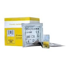 microINR PT/INR Test Chips for Point-of-Care Coagulation Meter (25 Count) Medical Tests Pasteur Pharmacy