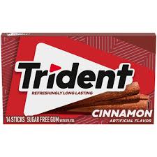TRIDENT GUM, SUGAR FREE, CINNAMON Candy Pasteur Pharmacy