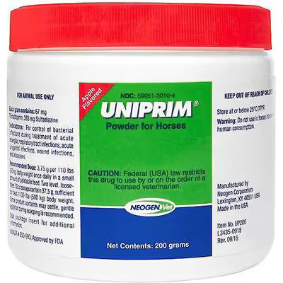 UNIPRIM Powder, 200g - Apple Flavored Pet Supplies Pasteur Pharmacy
