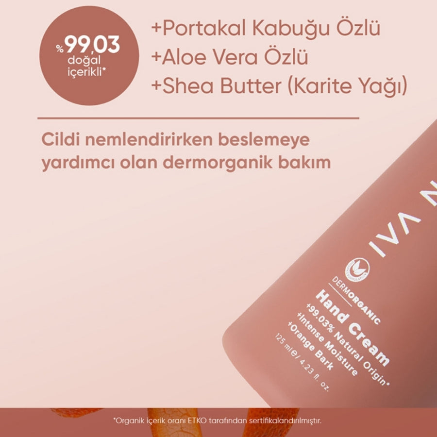 Iva Natura Orange Bark Hand Cream Moisturizing Formula 125 ml
