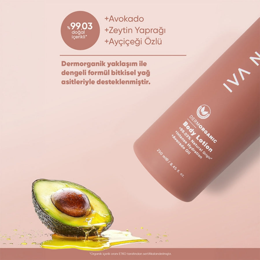 Iva Natura Avocado Oil Body Lotion for Deep Hydration 250 ml