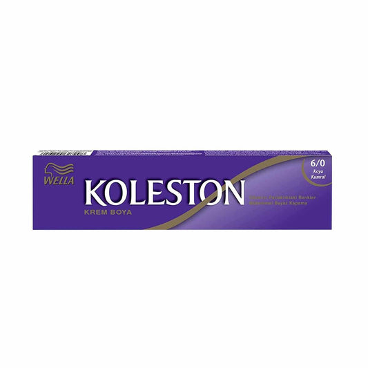 Coloration capillaire Wella Koleston - Blond Foncé (Koyu Kumral) 6/0 - Application facile, couleur longue durée