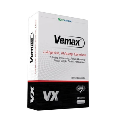 Suplemento dietético Vemax - Mezcla de extractos herbales, con certificación Halal, 60 cápsulas