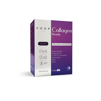 Suplemento de colágeno Voop - Bienestar y belleza antienvejecimiento con ácido hialurónico y biotina