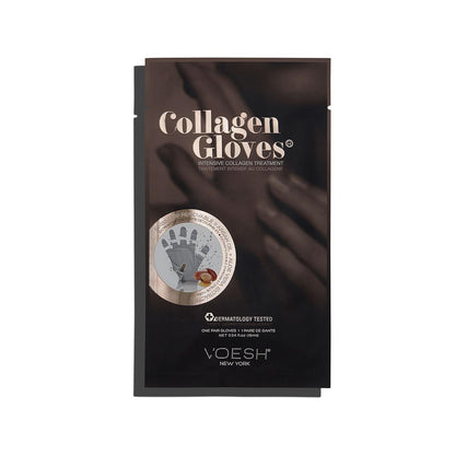 Voesh New York Collagen Hand Gloves - Moisturizing & Nourishing Collagen-Infused Gloves for Dry Hands, Collagen Skincare, Mint Collagen Gloves