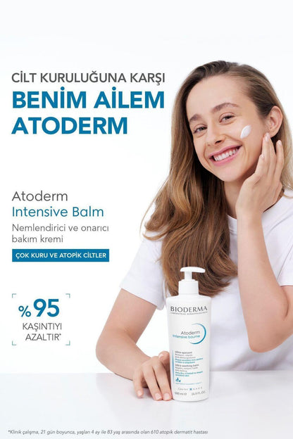 Bálsamo calmante intensivo Bioderma Atoderm - 500 ml - Alivio para piel seca y atópica, hidratante sin fragancia, terapia de barrera cutánea
