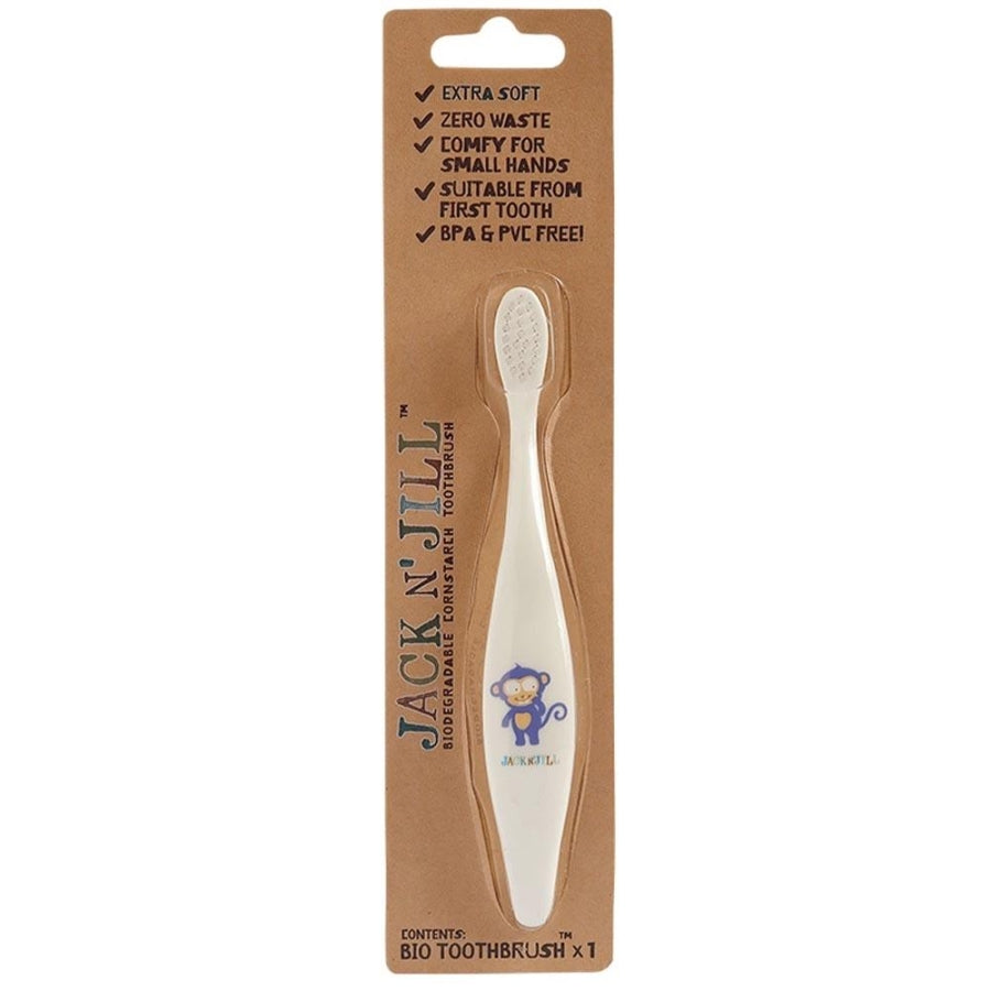Jack N' Jill Monkey Toothbrush for Kids Soft Bristles 1 Count