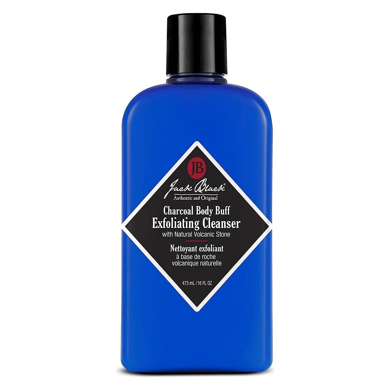 Jack Black Charcoal Body Buff Exfoliating Cleanser, 16-oz. Body Cleanser Pasteur Pharmacy