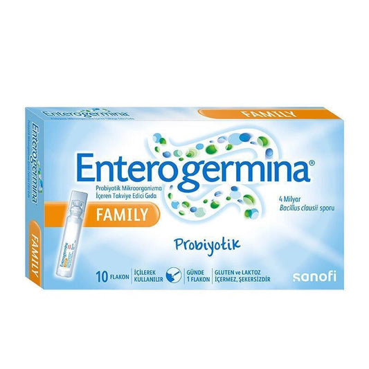 Enterogermina Probiotic - Digestive Health Support | 5 ml x 10 Flakons
