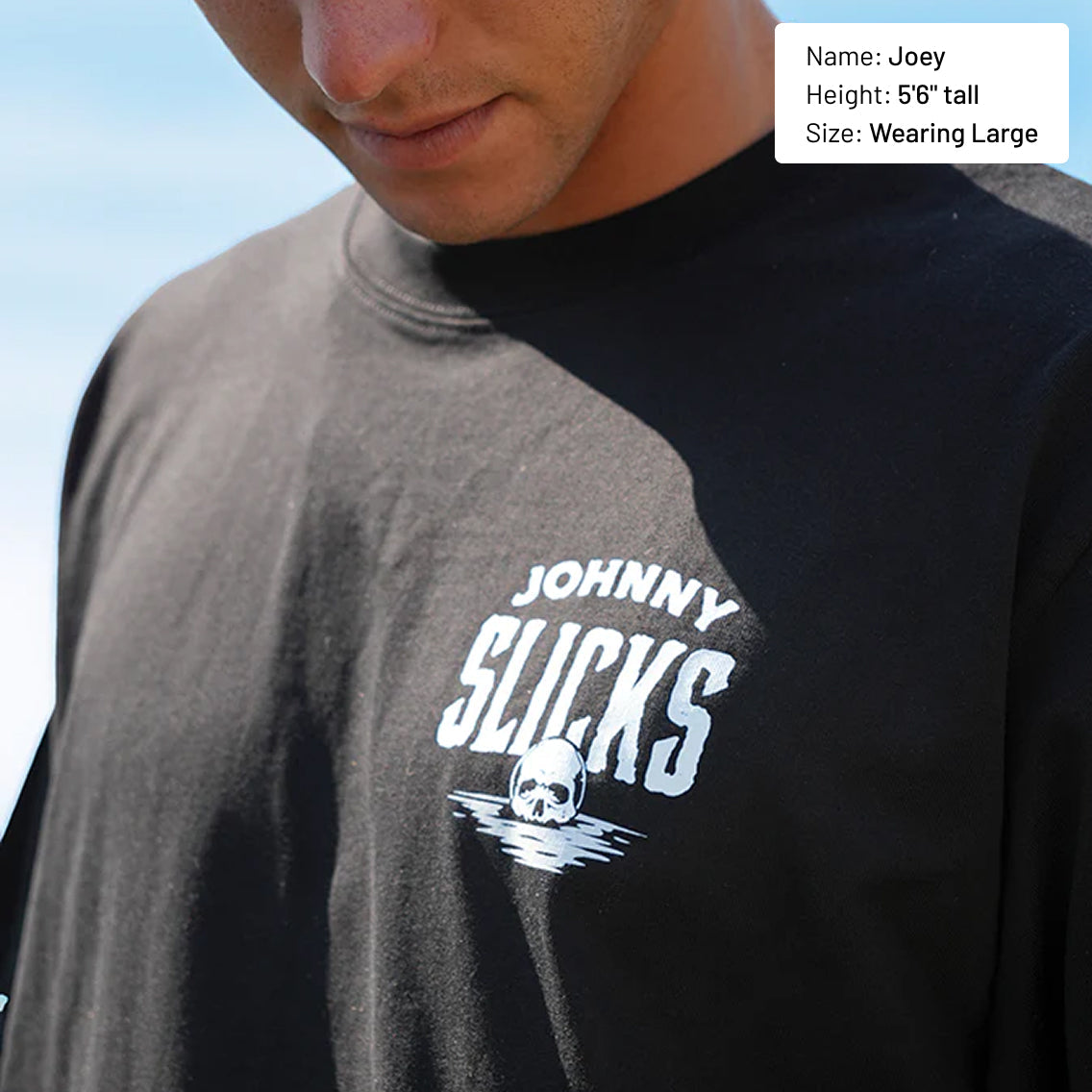Johnny Slicks Mar Y Mortis Oversized Tee Shirt Johnny Slicks L